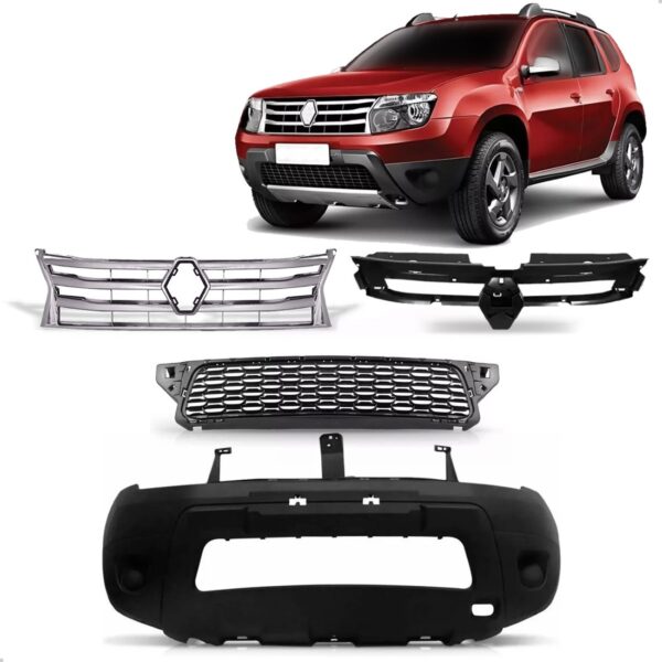 Kit Envolvente Para Duster 10 11 12 13 2014 2015 Com Grade Preto