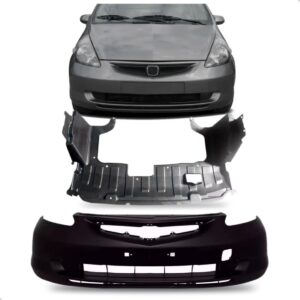 Envolvente Para Honda Fit 2003 A 2006 Defletor 1a Linha  Preto