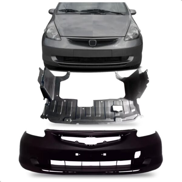 Envolvente Para Honda Fit 2003 A 2006 Defletor 1a Linha  Preto