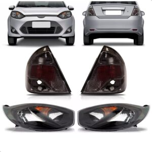 Kit Farois E Sinaleiras Fume Para Fiesta Sedan 2010 A 2014