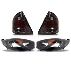 Kit Farois E Sinaleiras Fume Para Fiesta Sedan 2010 A 2014