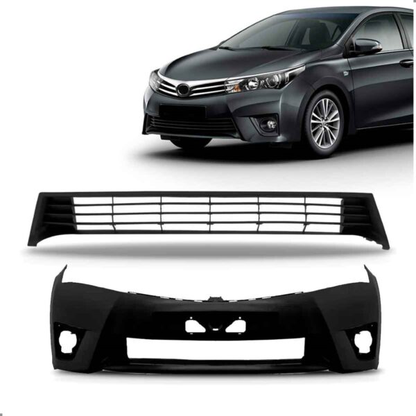 Envolvente E Grade Envolvente Para Corolla 15 A 17 1a Linha  - Preto