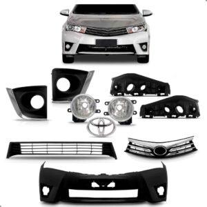 Envolvente Dianteiro Completo Corolla 2014 2015 2016 2017 Preto