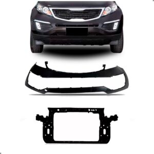 Kit Envolvente E Painel Frontal Para Sportage Lx 2011 12 13 Preto