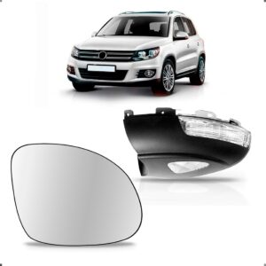 Kit Lente Pisca Retrovisor Para Tiguan 2009 A 2017 Esquerdo