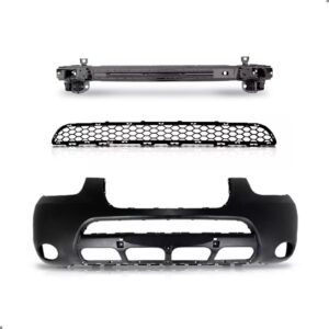 Parachoque Para Santa Fe 2007 A 2010 Grade E Alma 1a Linha  Preto