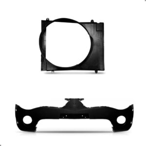 Kit Parachoque Com Defletor Para L200 Triton 2007  A 2010 Preto