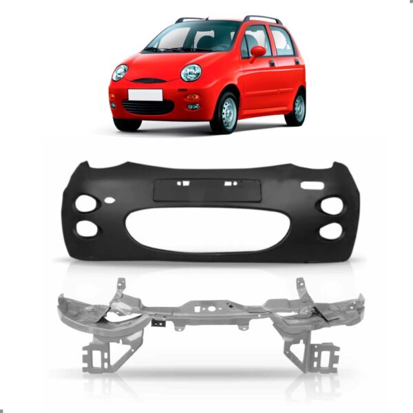 Kit Envolvente Para Chery Qq 2011 A 2016 Painel Mini Frente Preto