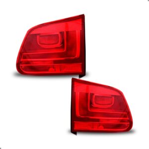 Kit Jogo Lanternas Para Tiguan 2012 A 2017 Canto E Tampa Ambos Lados Vermelho