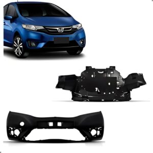 Parachoque Honda Fit 2014 2017 C/defletor Inferior 1a Linha  Preto