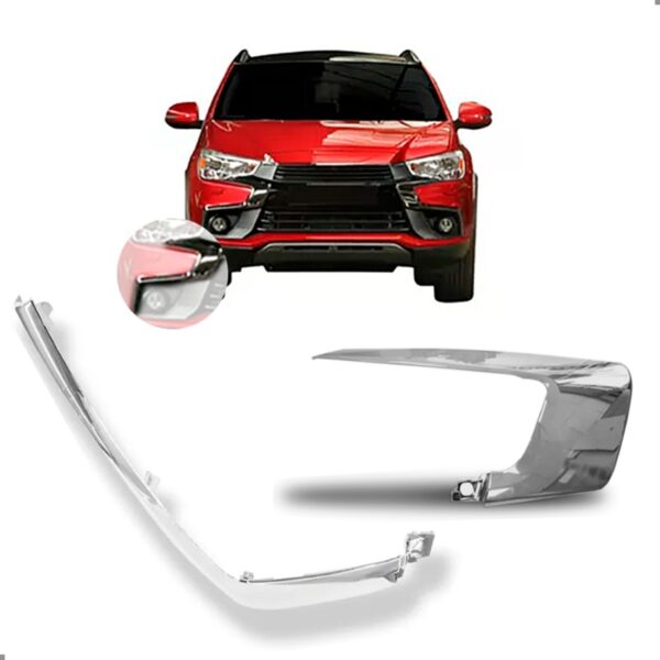 Par Moldura Cromada Asx 2017 A 2022 Inferior E Sup Direita Cromado - Inferior E Superior Direita