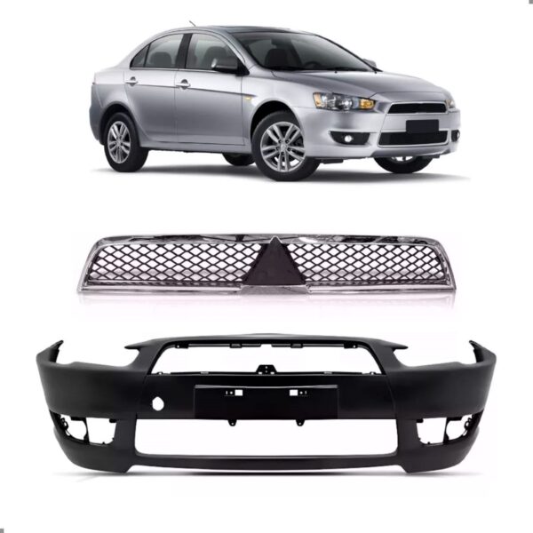 Envolvente Para Lancer 2008 A 2019 Com Grade Superior Preto