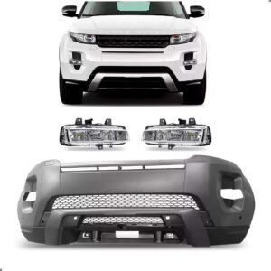 Parachoque Evoque Dynamic 12 A 14 S/ Furo Camera C/ Par Led Preto