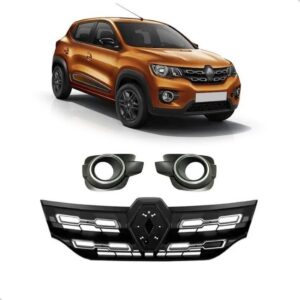 Kit Grade Para Renault Kwid 2017 A 2022 Com Friso Cromado Plástico
