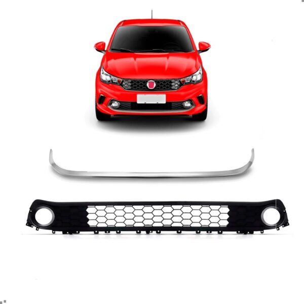 Kit Grade Com Friso Cinza Argo 2017 2018 2019 2020 2021 2022 Fosco