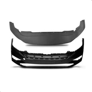 Kit Parachoque Jetta 2019 A 2022 Com Spoiler Dianteiro Preto