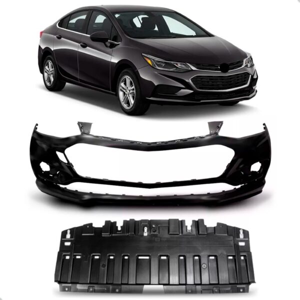 Kit Envolvente Com Defletor Dianteiro Cruze 2017 A 2019 Novo Preto