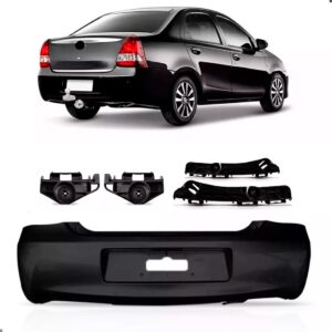 Parachoque Traseiro Para Etios Sedan 2012 A 2016 Com Guias