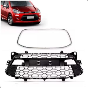 Grade Para Citroen C3 2013 14 15 16 A 2020 Com Friso Cinza Plástico
