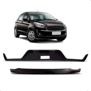 Kit Spoiler Dianteiro E Traseiro Ka Hatch 2019 2020 21 2022 Preto
