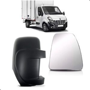 Kit Capa Retrovisor Master 2013 A 2025 Braço Curto + Lente