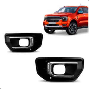 Par Grade Lateral Parachoque Dianteiro Para Ranger 2024 2025 Preto Ambos Lados