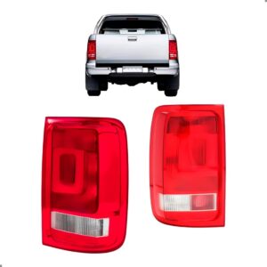Par Lanterna Traseira Amarok 2010 A 2016 Cristal Ambos Lados