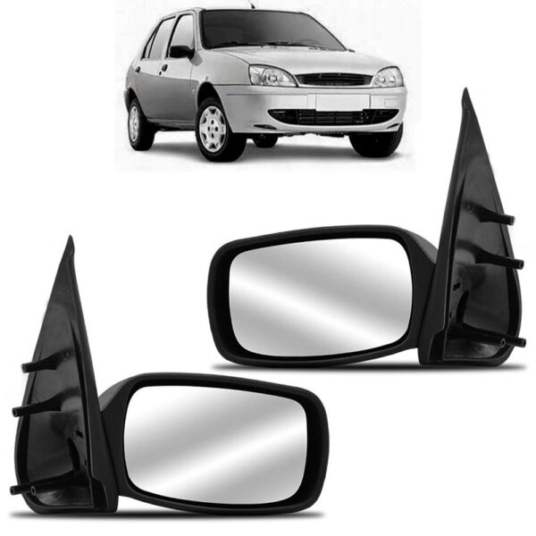 Par Retrovisor Fiesta 2/4 Portas 96 97 98 99 00 01 2002 Fixo