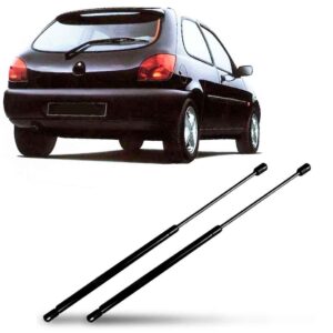 Par Amortecedor Tampa Traseira Mala Fiesta Hatch 1996/2003.
