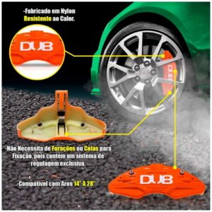 Par Spoiler Universal + Par De Capa De Pinça Dub Preto