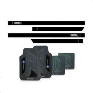 Kit Friso Lateral Gol G4 2005 A 2008 Com Jogo Tapete Pvc Preto