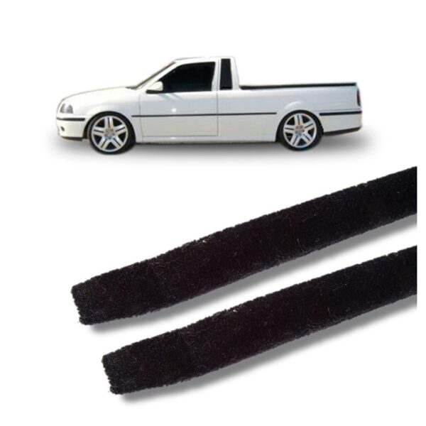 Par Guarnição Superior Da Porta Saveiro Giii/ Giv -flocada