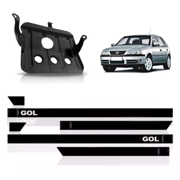 Kit Protetor Carter Gol 2005 A 2008 + Jogo De Frisos Lateral
