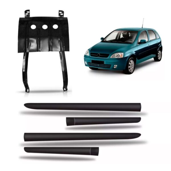 Protetor Carter Corsa 1996 A 2016 + Jogo De Frisos Lateral