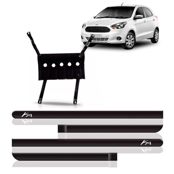Protetor Carter Ford Ka 15/2017 + Jogo De Borrachãos Lateral