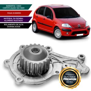 Bomba D Agua Citroen C3 1.4 8v / 1.6 8v 2002 03 04 05/2012