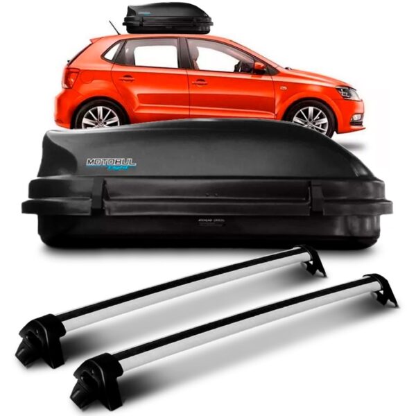 Rack Teto Polo 2018 2019 Prata + Maleiro 510 Litros.