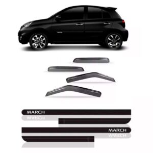 Kit Calha Chuva March 2011 A 2018 + Friso Lateral Fumê