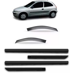 Calha Chuva Celta 2000 A 2005 2 Portas + Friso Lateral Fumê