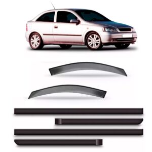 Calha Chuva Astra 1999 A 2002 2p + Friso Lateral  Fumê