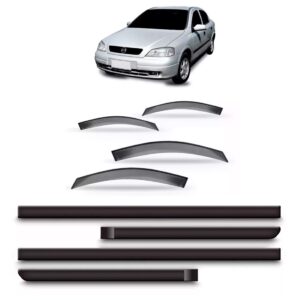 Calha Chuva Astra 1998 A 2004 4p + Friso Lateral Fumê