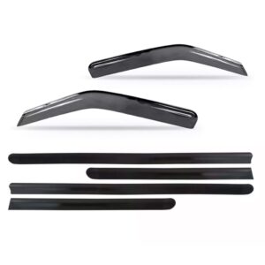 Calha Chuva Doblo 2 Portas + Friso Lateral Fumê