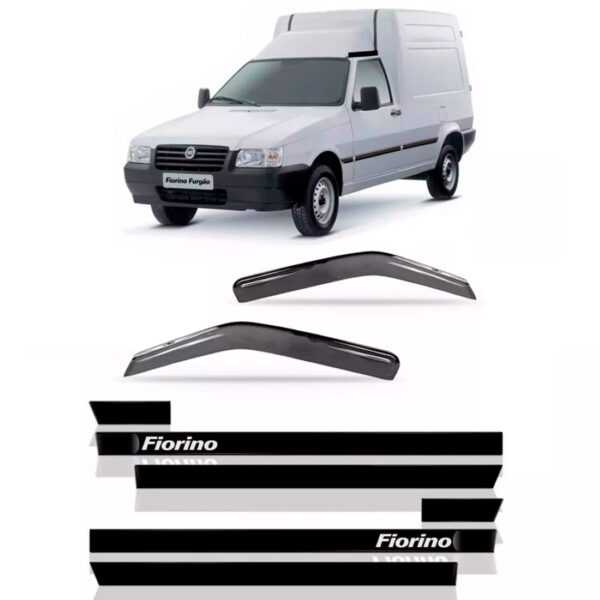 Calha Chuva Fiorino 1999 A 2014 2 Portas + Friso Lateral Fumê