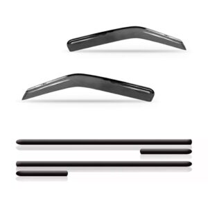 Kit Calha Chuva Ford Ka 1997 Até 2012 2p + Friso Lateral Fumê