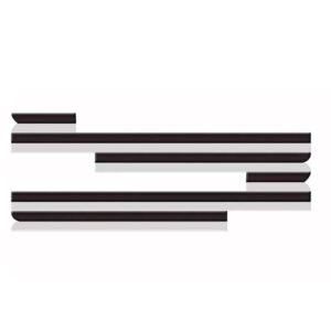 Calha Chuva Kadett / Ipanema 2 Portas + Friso Lateral. Fumê