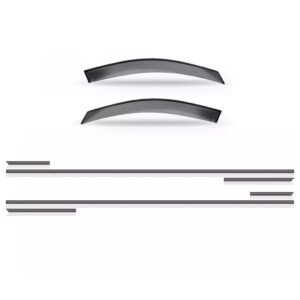 Calha Chuva Escort Hobby Ate 1991 2p + Friso Lateral Fumê