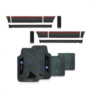 Kit Friso Lateral Gol Gts Quadrado 1991 A 1993 C/jogo Tapete Preto