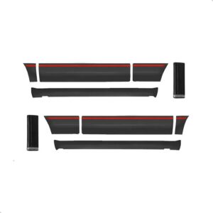 Kit Friso Lateral Gol Gts Quadrado 1991 A 1993 C/jogo Tapete Preto