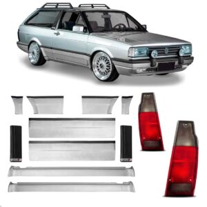 Kit Friso Borrachão Parati Gti 1987 A 1995 Sinaleiras Fumê Prateado