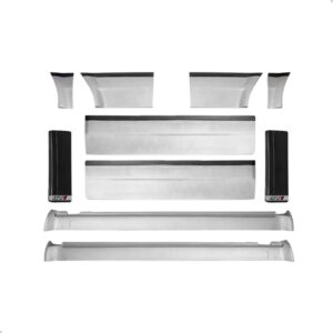 Kit Friso Borrachão Parati Gti 1987 A 1995 Sinaleiras Fumê Prateado